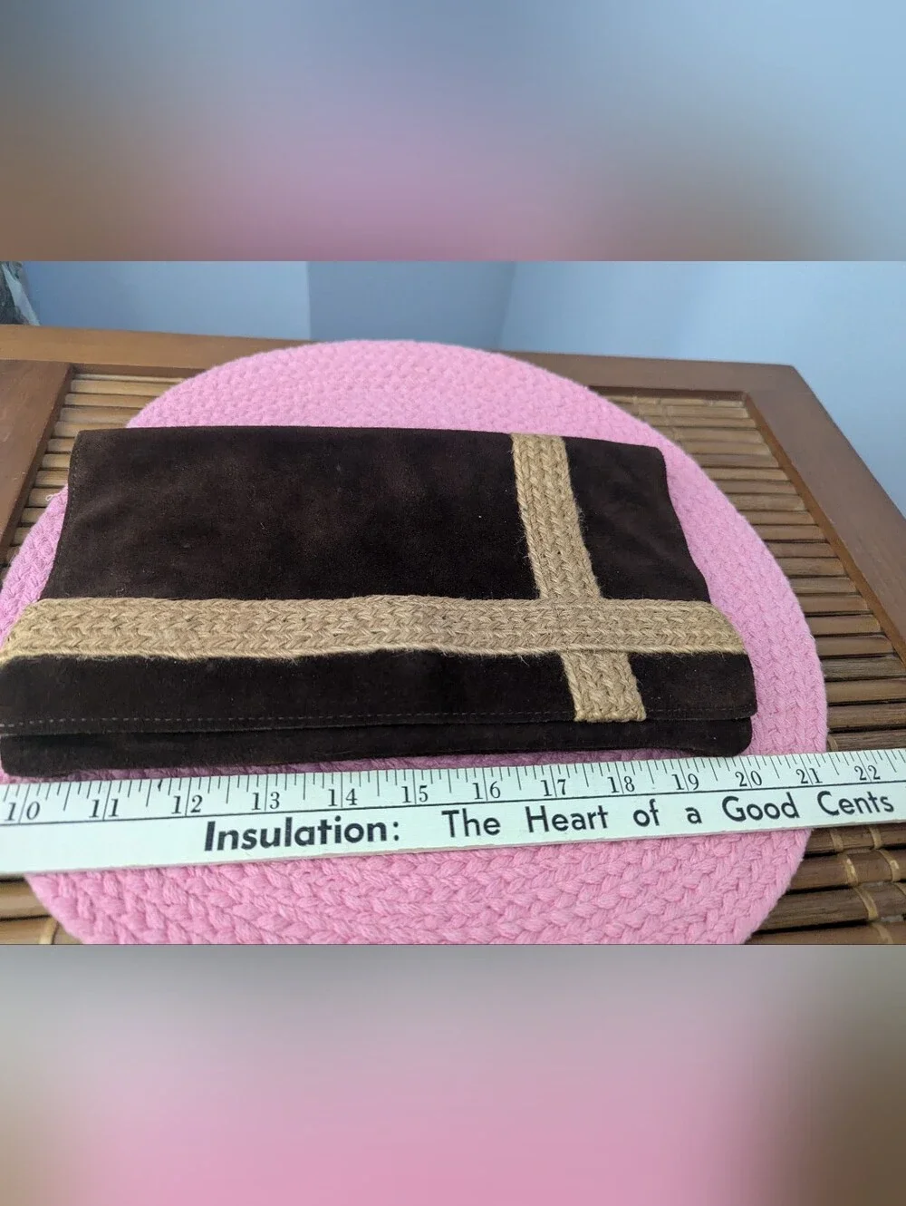 Suede Clutch